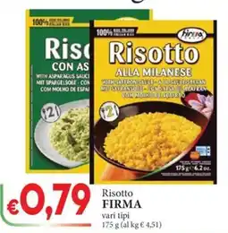 D'Italy Risotto FIRMA vari tipi offerta