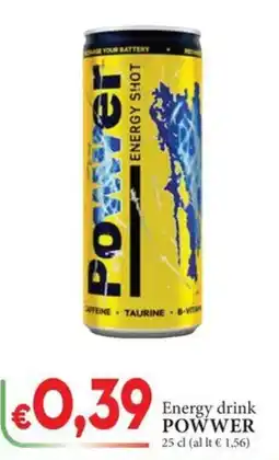 D'Italy Energy drink POWWER offerta