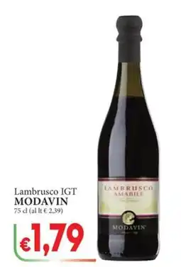 D'Italy Lambrusco IGT MODAVIN offerta