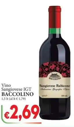 D'Italy Vino Sangiovese IGT BACCOLINO offerta