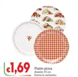 D'Italy Piatto pizza diamtro 33 cm offerta