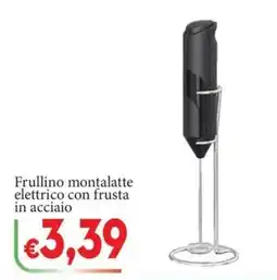 D'Italy Frullino montalatte elettrico con frusta in acciaio offerta