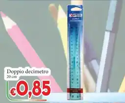 D'Italy Doppio decimetro 20 cm XOFFICE offerta