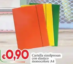 D'Italy Cartella similpresan con elastico monocolore A4 offerta