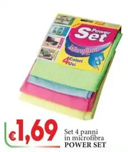 D'Italy Set 4 panni in microfibra POWER SET offerta
