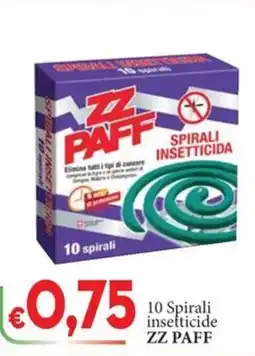 D'Italy 10 Spirali insetticide ZZ PAFF offerta