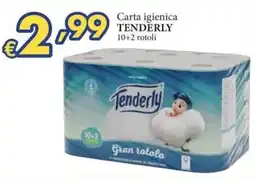 D'Italy Carta igienica TENDERLY 10+2 rotoli offerta