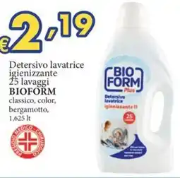 D'Italy Detersivo lavatrice igienizzante BIOFORM offerta
