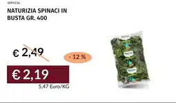 Prezzemolo e Vitale Naturizia spinaci in busta offerta