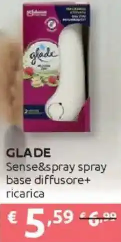 Ipersoap GLADE Sense&spray spray base diffusore+ ricarica offerta