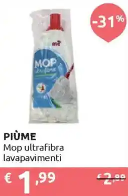 Ipersoap PIÙME Mop ultrafibra lavapavimenti offerta