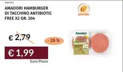 Prezzemolo e Vitale Amadori hamburger di tacchino antibiotic free x2 offerta