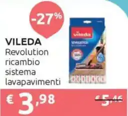 Ipersoap VILEDA Revolution ricambio sistema lavapavimenti offerta