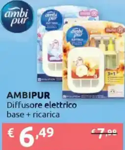 Ipersoap AMBIPUR Diffusore elettrico base + ricarica offerta