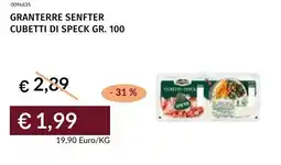 Prezzemolo e Vitale Granterre senfter cubetti di speck offerta