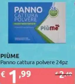 Ipersoap PIÙME Panno cattura polvere 24pz offerta