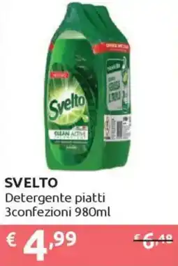Ipersoap SVELTO Detergente piatti 3confezioni offerta