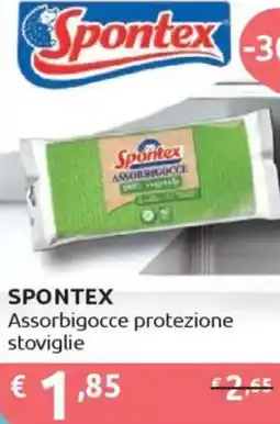 Ipersoap SPONTEX Assorbigocce protezione stoviglie offerta