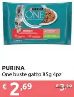 Ipersoap PURINA One buste gatto 85g 4pz offerta