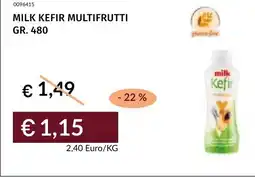 Prezzemolo e Vitale Milk kefir multifrutti offerta
