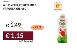 Prezzemolo e Vitale Milk kefir pompelmo e fragola offerta