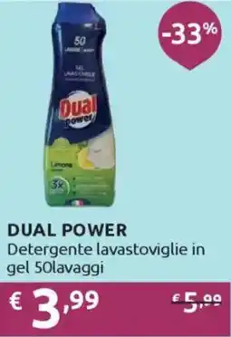 Ipersoap DUAL POWER Detergente lavastoviglie in gel 50lavaggi offerta