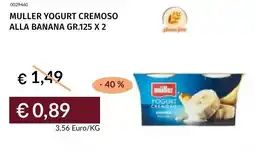 Prezzemolo e Vitale Muller yogurt cremoso alla banana offerta