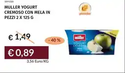 Prezzemolo e Vitale Muller yogurt cremoso con mela in pezzi offerta