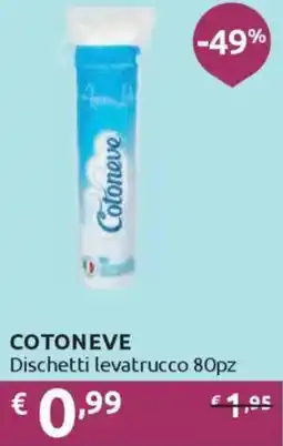 Ipersoap COTONEVE Dischetti levatrucco 80pz offerta