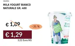 Prezzemolo e Vitale Mila yogurt bianco naturale offerta