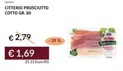 Prezzemolo e Vitale Citterio prosciutto cotto offerta