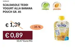 Prezzemolo e Vitale Scaldasole teddi yogurt alla banana pouch offerta