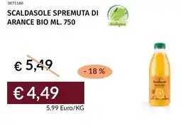 Prezzemolo e Vitale Scaldasole spremuta di arance bio offerta