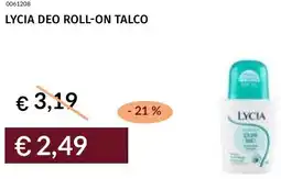 Prezzemolo e Vitale Lycia deo roll-on talco offerta