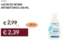 Prezzemolo e Vitale Lactacyd intimo antibatterico offerta