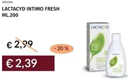 Prezzemolo e Vitale Lactacyd intimo fresh offerta