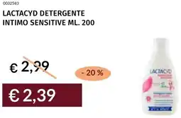 Prezzemolo e Vitale Lactacyd detergente intimo sensitive offerta