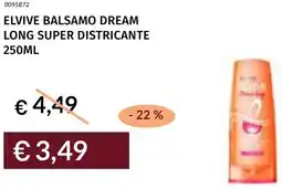 Prezzemolo e Vitale Elvive balsamo dream long super districante offerta