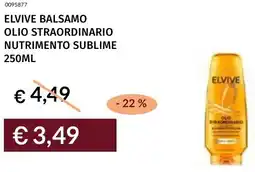 Prezzemolo e Vitale Elvive balsamo olio straordinario nutrimento sublime offerta