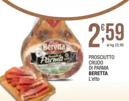 Sidis mini Prosciutto crudo di parma BERETTA offerta