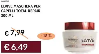 Prezzemolo e Vitale Elvive maschera per capelli total repair offerta