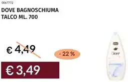 Prezzemolo e Vitale Dove bagnoschiuma talco offerta