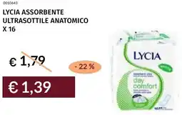 Prezzemolo e Vitale Lycia assorbente ultrasottile anatomico x 16 offerta