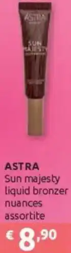Ipersoap ASTRA Sun majesty liquid bronzer nuances assortite offerta