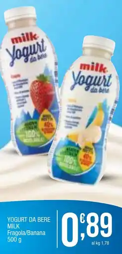 Sidis mini YOGURT DA BERE MILK Fragola/Banana offerta