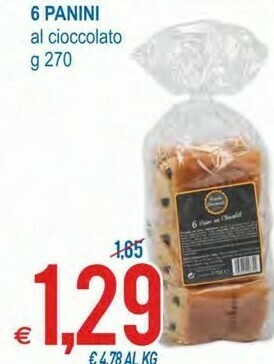 MD Discount 6 panini al cioccolato offerta