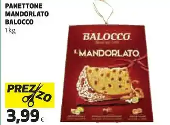 Coop Balocco panettone mandorlato offerta