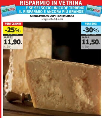 Coop Grana padano dop offerta