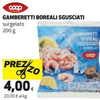 Coop gamberetti boreali sgusciati 200 g