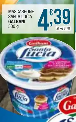 Sidis mini Mascarpone santa lucia GALBANI offerta